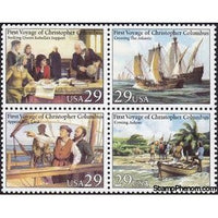 United States of America 1992 Voyage of Columbus Block of 4