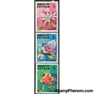 Wallis & Futuna Flowers , 3 stamps