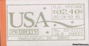 United States of America 1989 Washington, DC, Machine 83