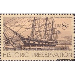 United States of America 1971 Whaling Ship Charles W. Morgan, Mystic, CN