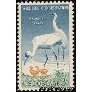 United States of America 1957 Whooping CraneÂ (Grus americana)