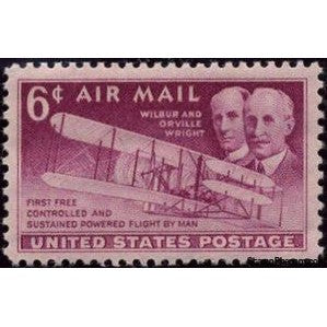 United States of America 1949 Wilbur & Orville Wright and their plane