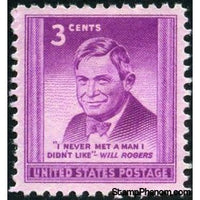 United States of America 1948 Will Rogers (1879-1935), Humorist and Political Commentator