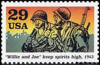 United States of America 1993 "Willie and Joe" keep spirits high