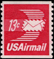 United States of America 1973 Winged Airmail Envelope