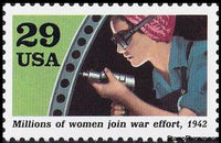 United States of America 1992 Woman with drill (millions of women join war effort)