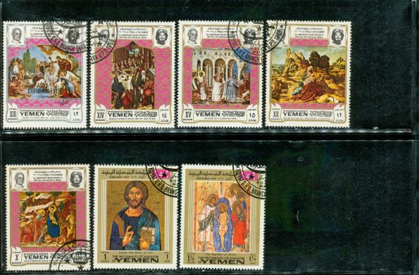 Yemen Christ , 7 stamps