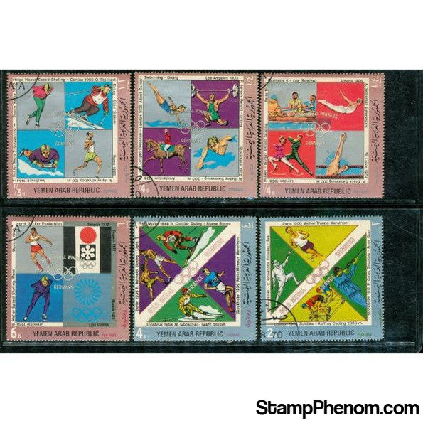 Yemen Olympics Lot 4 , 6 stamps