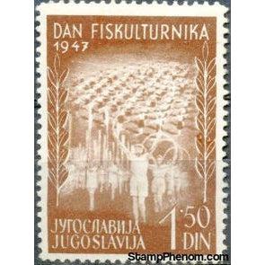 Yugoslavia 1947 Federal Sports Meeting-Stamps-Yugoslavia-StampPhenom