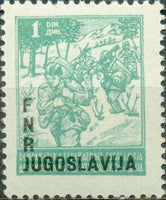 Yugoslavia 1949 Stamps of 1945 and 1947 Overprinted or Surcharged-Stamps-Yugoslavia-StampPhenom