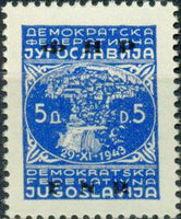 Yugoslavia 1949 Stamps of 1945 and 1947 Overprinted or Surcharged-Stamps-Yugoslavia-StampPhenom