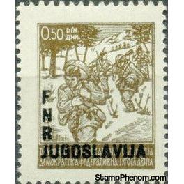 Yugoslavia 1949 Stamps of 1945 and 1947 Overprinted or Surcharged-Stamps-Yugoslavia-StampPhenom