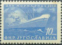 Yugoslavia 1950 Navy Day-Stamps-Yugoslavia-StampPhenom