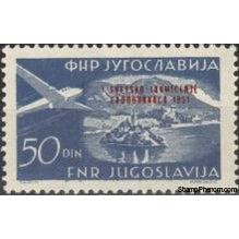 Yugoslavia 1951 Airmail Overprinted-Stamps-Yugoslavia-StampPhenom