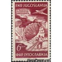 Yugoslavia 1951 Airmails - Parachuting-Stamps-Yugoslavia-StampPhenom