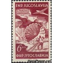 Yugoslavia 1951 Airmails - Parachuting-Stamps-Yugoslavia-StampPhenom