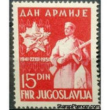 Yugoslavia 1951 Army Day-Stamps-Yugoslavia-StampPhenom