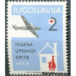 Yugoslavia 1957 Red Cross - Obligatory Tax-Stamps-Yugoslavia-StampPhenom