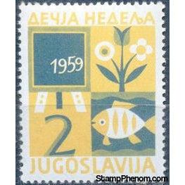 Yugoslavia 1959 Children's Week - Obligatory Tax-Stamps-Yugoslavia-StampPhenom