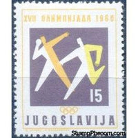 Yugoslavia 1960 Olympic Games-Stamps-Yugoslavia-StampPhenom