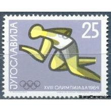 Yugoslavia 1964 Olympic Games - Tokyo-Stamps-Yugoslavia-StampPhenom