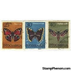 Yugoslavia Butterflies , 3 stamps