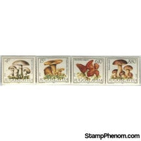 Yugoslavia Mushrooms , 4 stamps