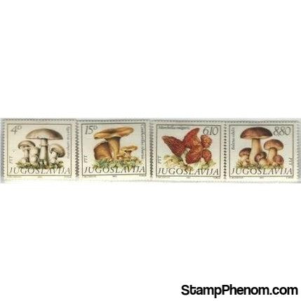 Yugoslavia Mushrooms , 4 stamps