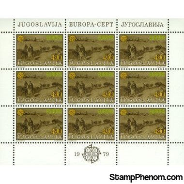 Yugoslavia Block of 9 Lot 7 , 9 stamps