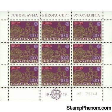 Yugoslavia Block of 9 Lot 8 , 9 stamps