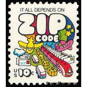 United States of America 1974 ZIP Code - Mail Transport