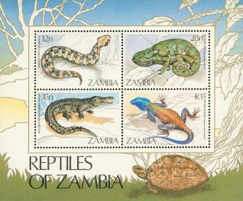 Zambia Reptiles , 1 souvenir sheet