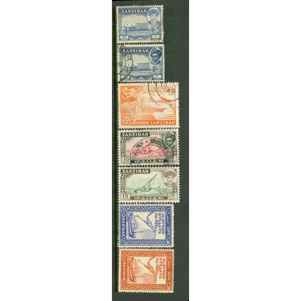 Zanzibar Lot , 7 stamps