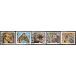 Zimbabwe Animals, 5 stamps-Stamps-Zimbabwe-StampPhenom