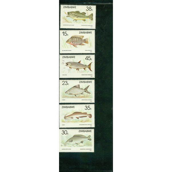 Zimbabwe Fishes , 6 stamps - Zimbabwe Fishes , 6 stamps