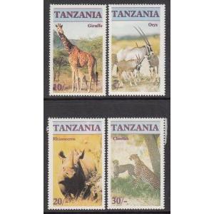 Tanzania 319-322 Animals MNH VF