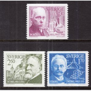 Sweden 1310-1312 Nobel Prize MNH VF