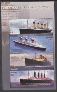 Grenada 3467 Ships Souvenir Sheet MNH VF