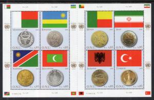 UN Geneva 484 Flags Souvenir Sheet MNH VF