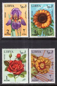 Libya 284-287 Flowers MNH VF