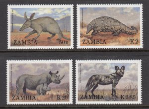 Zambia 452-455 Animals MNH VF