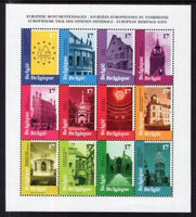 Belgium 1701 Architcture Souvenir Sheet MNH VF