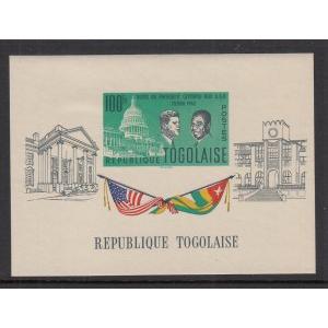 Togo 437a John F Kennedy Souvenir Sheet MNH VF