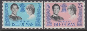 Isle of Man 198-199 Royal Wedding MNH VF