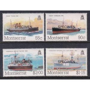 Montserrat 539-542 Specimens MNH VF