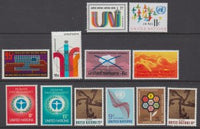 UN Geneva 22-29 Year Set for 1972 MNH VF