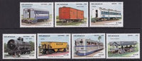 Nicaragua 1241-1247 Trains MNH VF