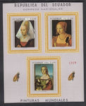 Ecuador 763Ef Paintings Souvenir Sheet MNH VF