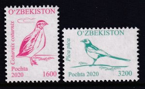 Uzbekistan 880-881 Birds MNH VF