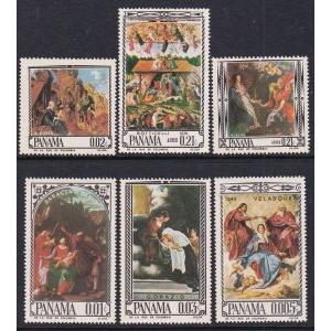 Panama 471-471E Paintings MNH VF